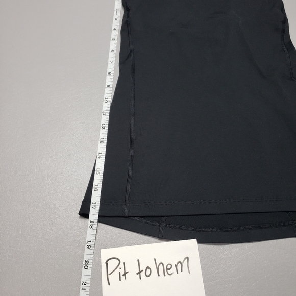 Lucy solid black work out tank top with built in bra women's size XS - Picture 4 of 9